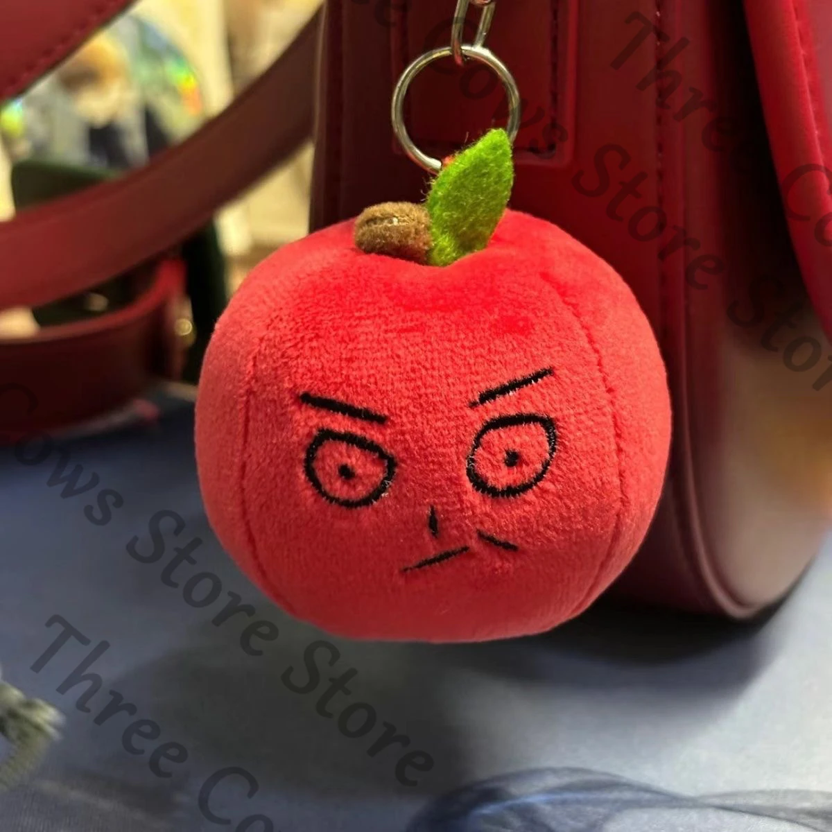 

Anime Love and Deepspace Caleb Cosplay Cartoon Apple Maumet Fluffy Puppet Pendant Mascot Keychain Dango Ornament Keyring Gift