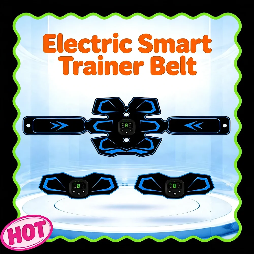 

USB перезаряжаемый EMS пояс для похудения тела, светодиодный дисплей, индивидуальные режимы, интенсивность живота, руки, ноги, тонер для мышц, тренировочное оборудование для Ho