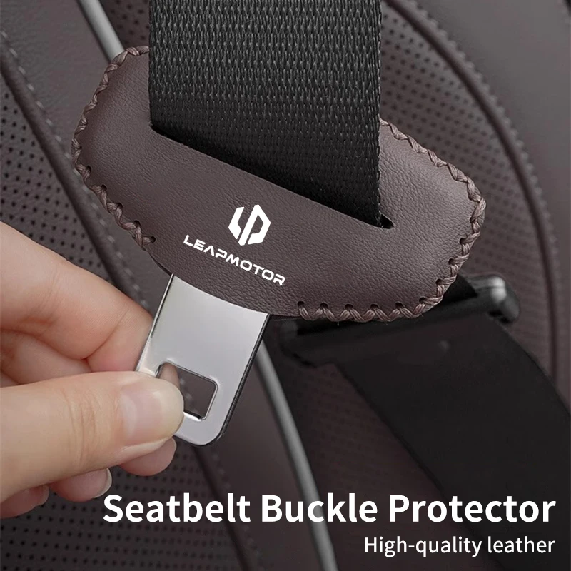 

Car Seat Belt Buckle Silicone Safety Belt Protective Cover Auto Accessories For Leapmotor T03 S01 C11 C01 C10 Leap Motor