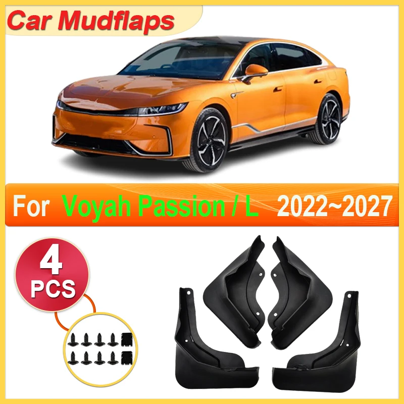 

For Voyah Passion Accessories Car Mudguards Parts Voyah Zhuiguang L 2022~2027 Mudflaps Splash Fender Flares Cover Guard Auto Mud