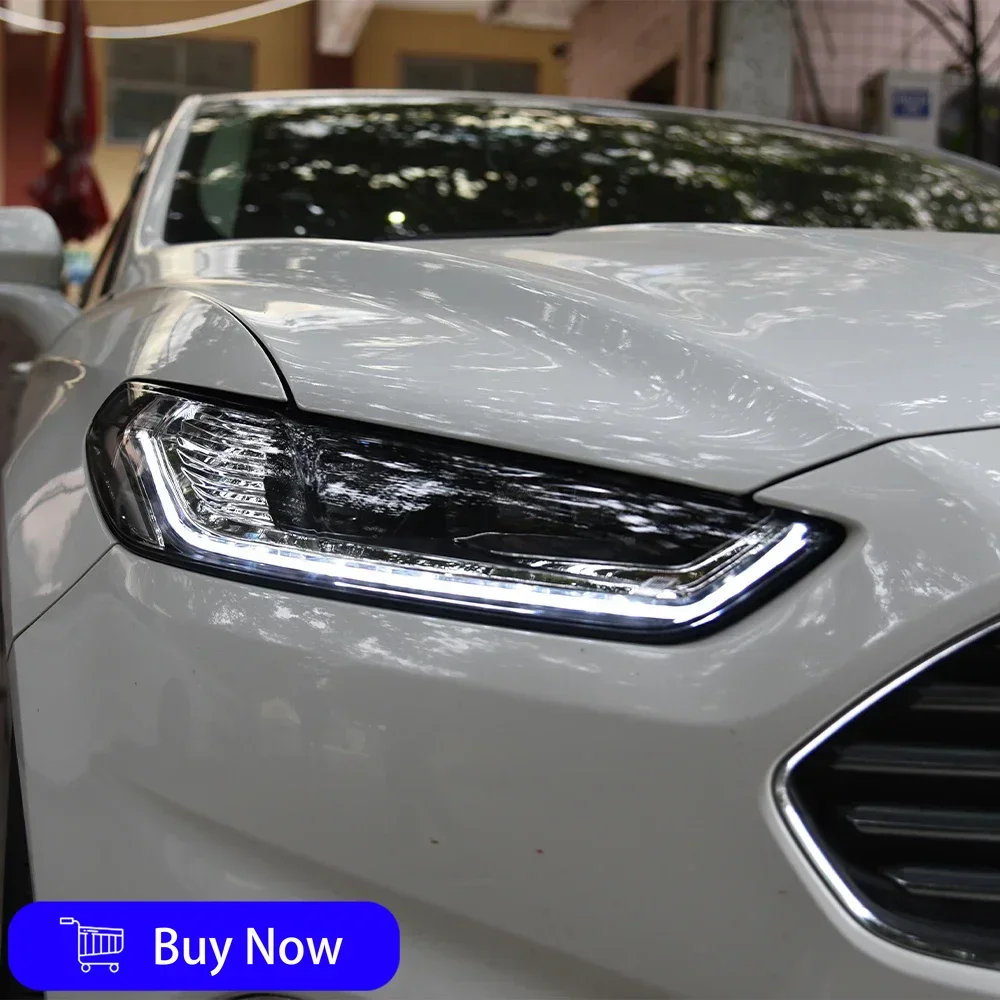 

Для Ford Mondeo Fusion 2013-2016 автомобильные передние фонари, светодиодные автомобильные фары в сборе, обновление, аксессуары для линз проектора с высокой настройкой