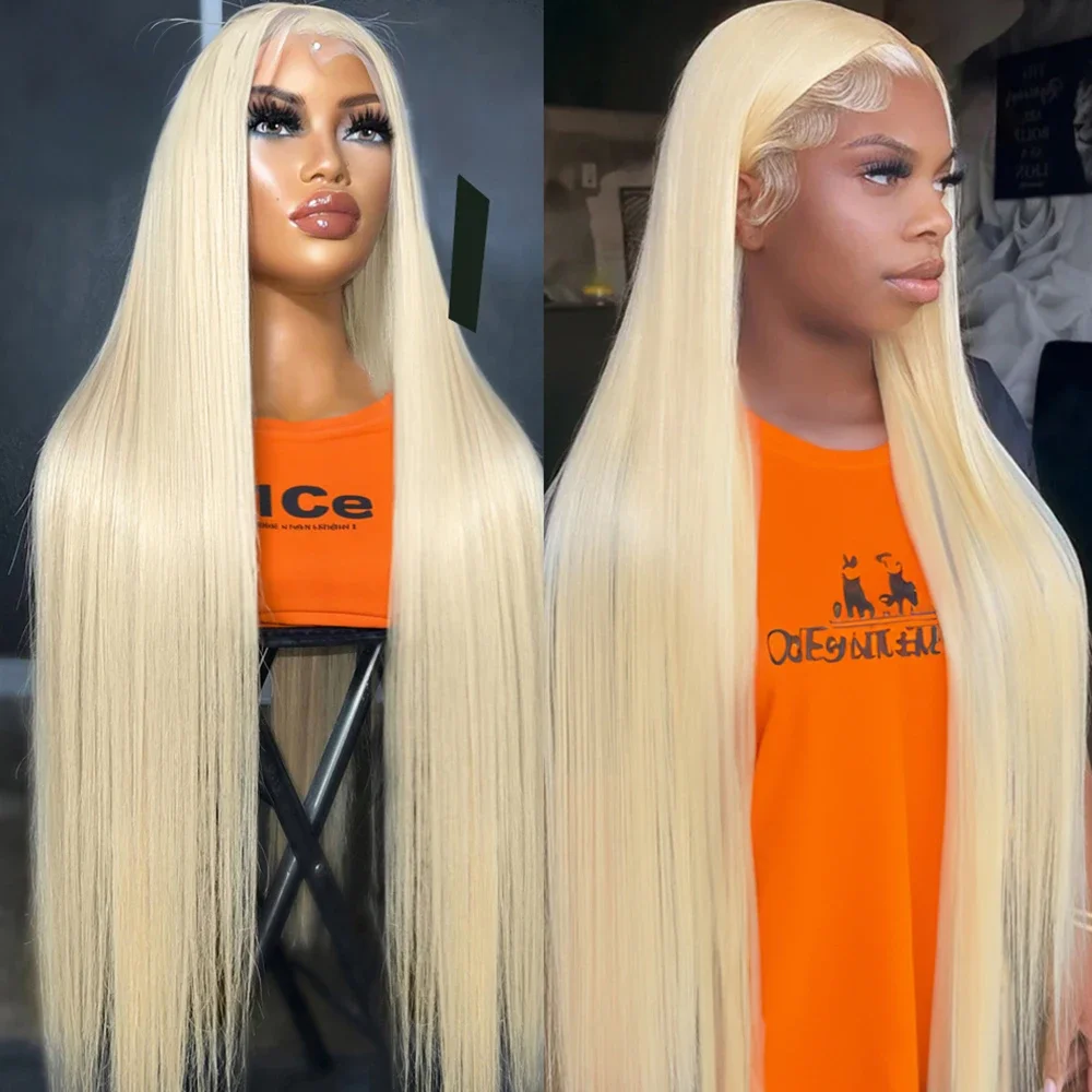 30 34 Inch 13x4 Straight 613 HD Honey Blonde Lace Front Human Hair Wigs Brazilian 180% 13x6 Color Lace Frontal Wigs For Women