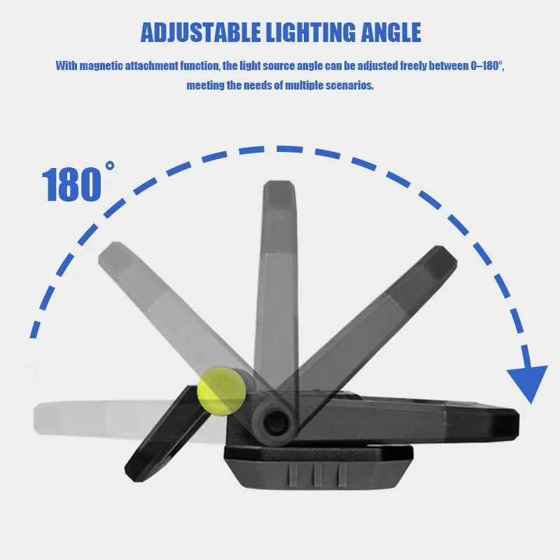 VOLODYMYR – lampe de Camping Rechargeable, éclairage extérieur, projecteur d'urgence puissant et Super lumineux pour la réparation automobile