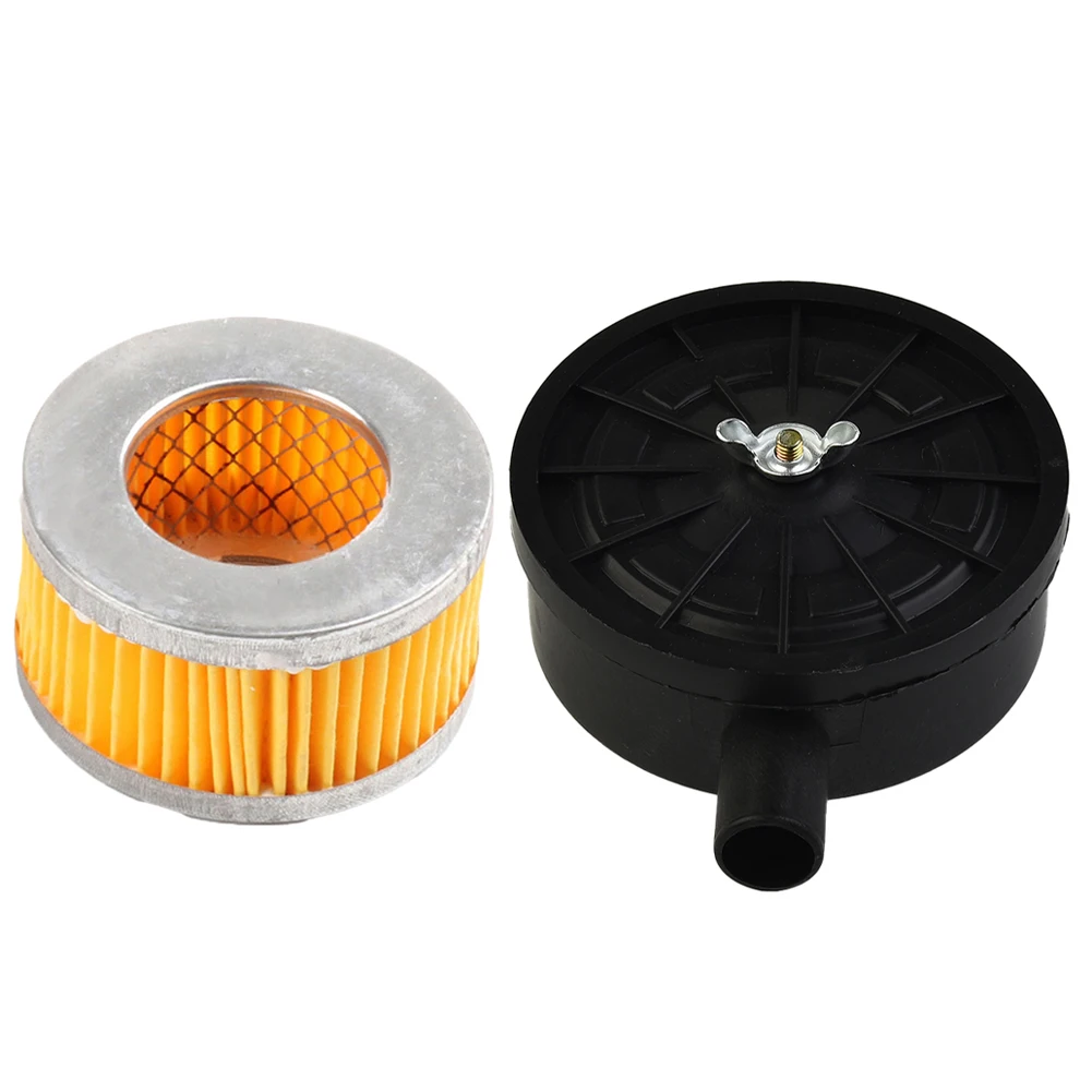 

Silencer Muffler Noise Reducer Set Supplies Workshop Air Compressor Black Filter cartridge Kit Plastic Accessories