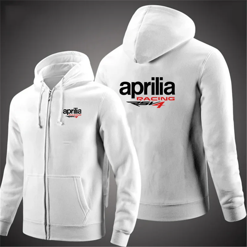 APRILIA 남성용 하이 스트리트 후드티, 집업 긴 소매 루즈 재킷 코트, 하라주쿠 캐주얼 레이싱 후드 맨투맨 스트리트웨어