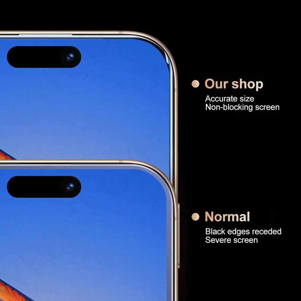 2 قطعة طبقة رقيقة واقية للهواتف الذكية الزجاجية آيفون 17 برو 16 زائد 15 برو ماكس واقي شاشة الهاتف 14 13 الزجاج المقسى 12 11 XS #6