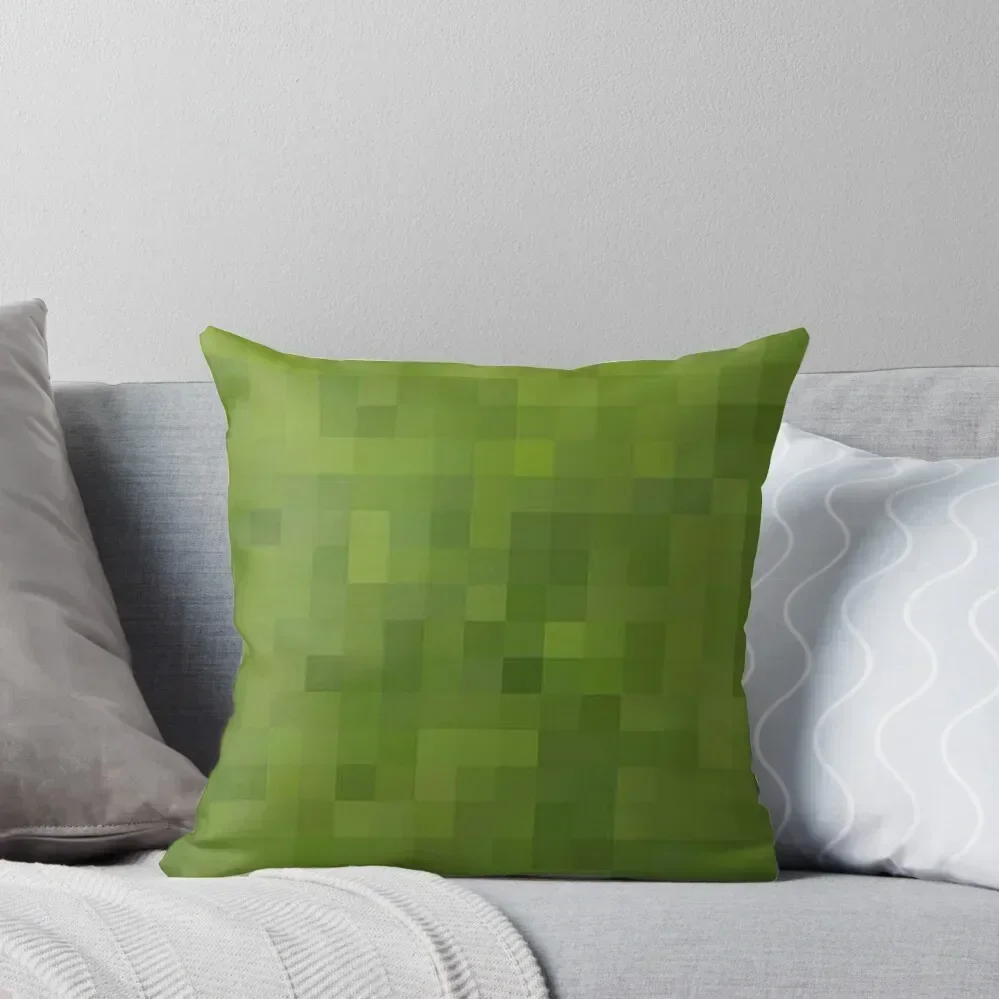 Pixel Grass Throw Pillow pillowcases for sofa cushions Bed pillowcases Plaid Sofa pillow