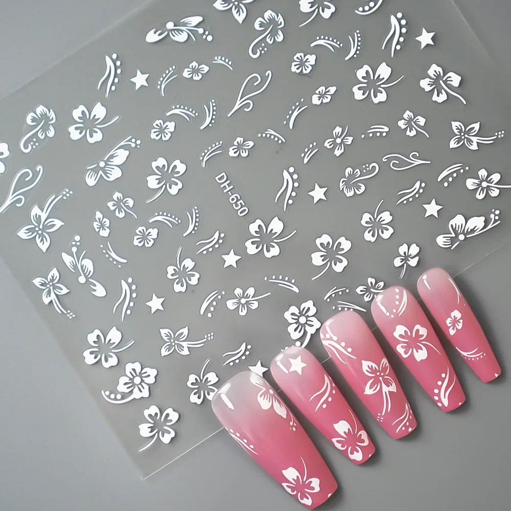 DIY Gold Flower,leaf,star 3D Nail Decoration Stickers,gold and Silver Multi-color Stickers,essential Nail Decoration for Home