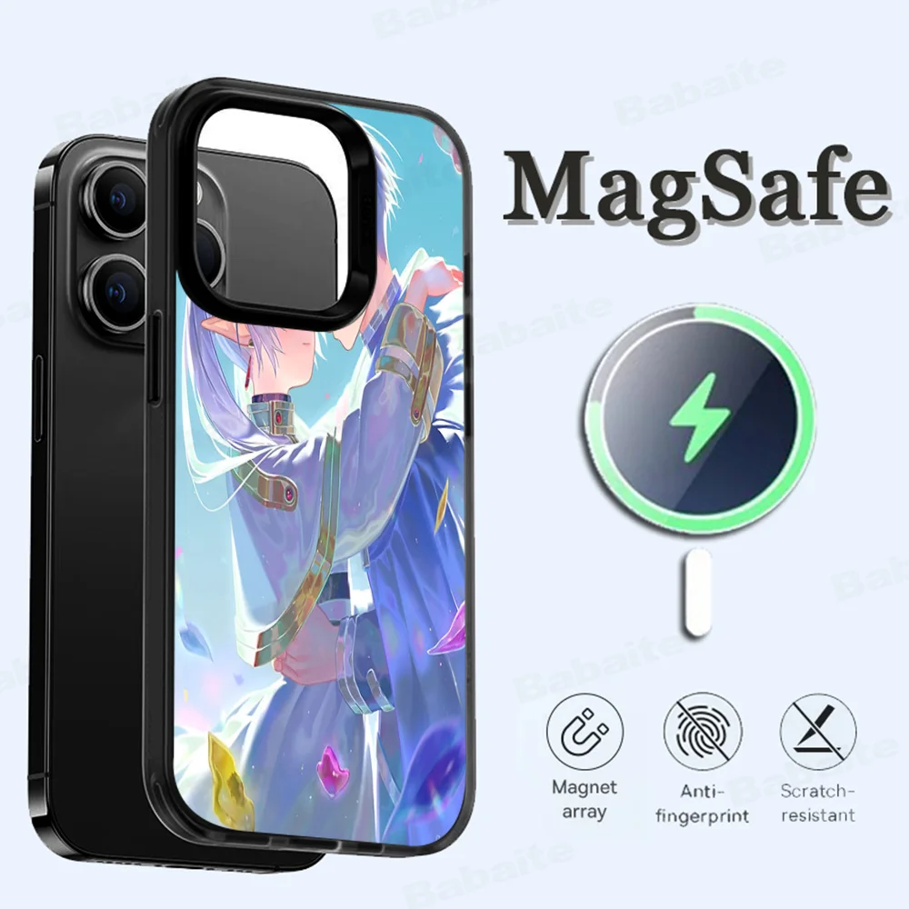 

Frieren Beyond Journey's Phone Case Magnetic Case For IPhone 16 14 13 12 11 15 Pro Max Plus For Magsafe Wireless Charge Cover