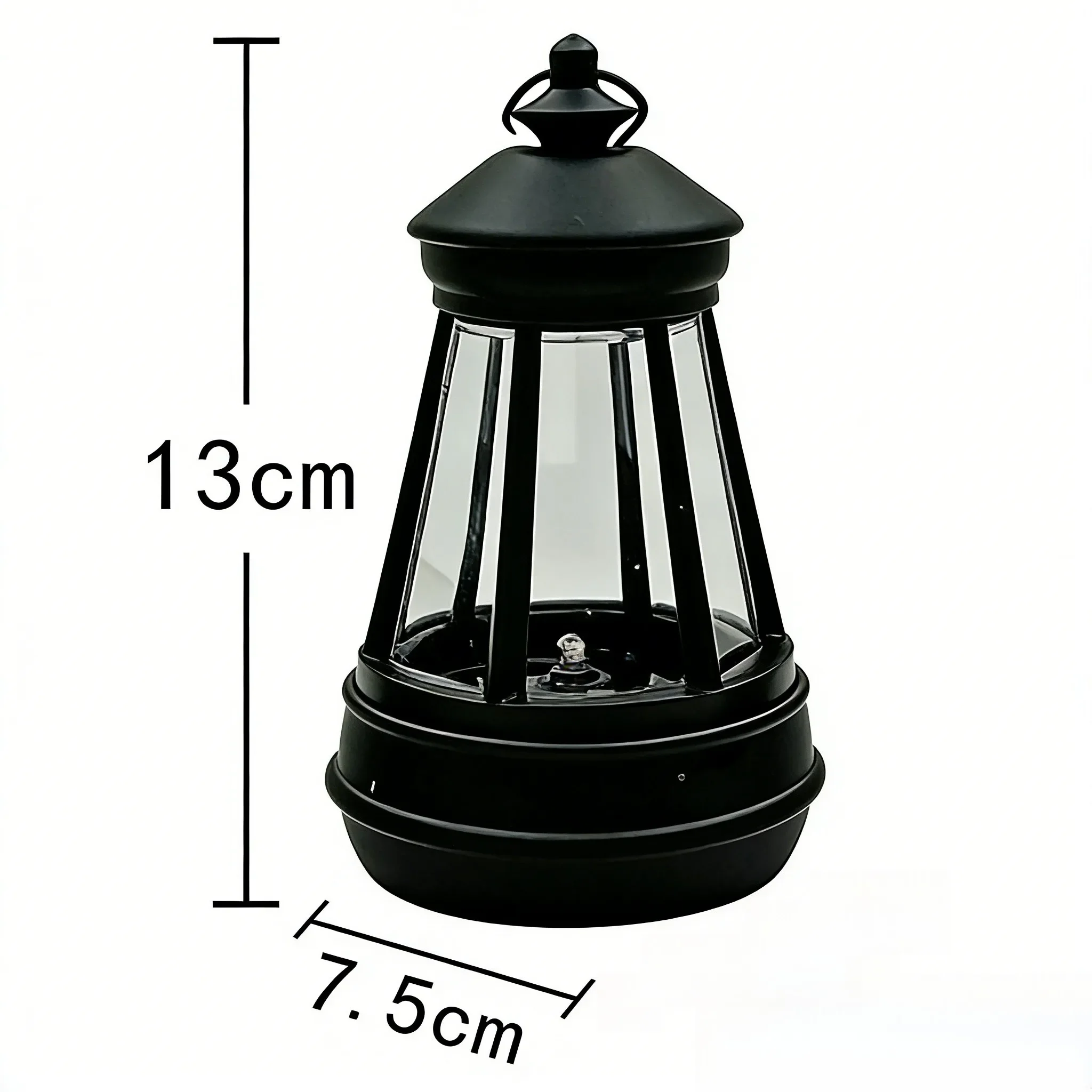 4PC Solar Statue Lantern Plastic Hanging Garden Decoration Weatherproof Outdoor Lights Landscape Decorative Lamp Hexagonal Shade