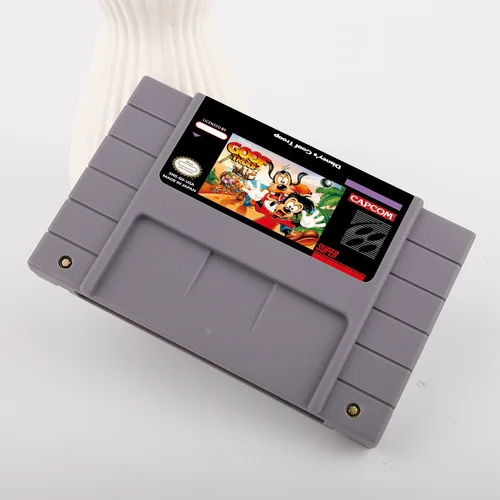 Juego de acción Goof Troop para tarjeta de juego SNES de 16 bits para consola de videojuegos SNES versión NTSC de EE. UU.