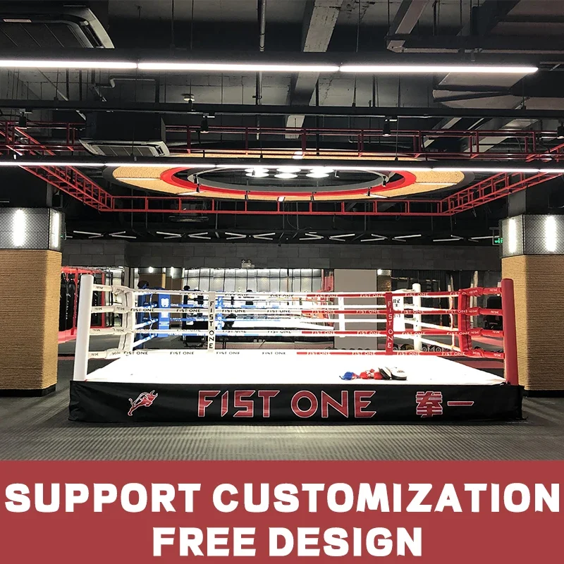Custom 5*5M Professional Size De Boxeo Equipment Pro Wrestling PVC Boxing Ring