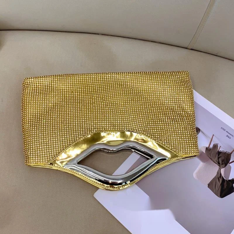 

Luxury Designer Rhinestones Clutch Purse Bag For Women Chain Shoulder Bag Purse Shiny Crystal Purses And Handbag Evening Bag