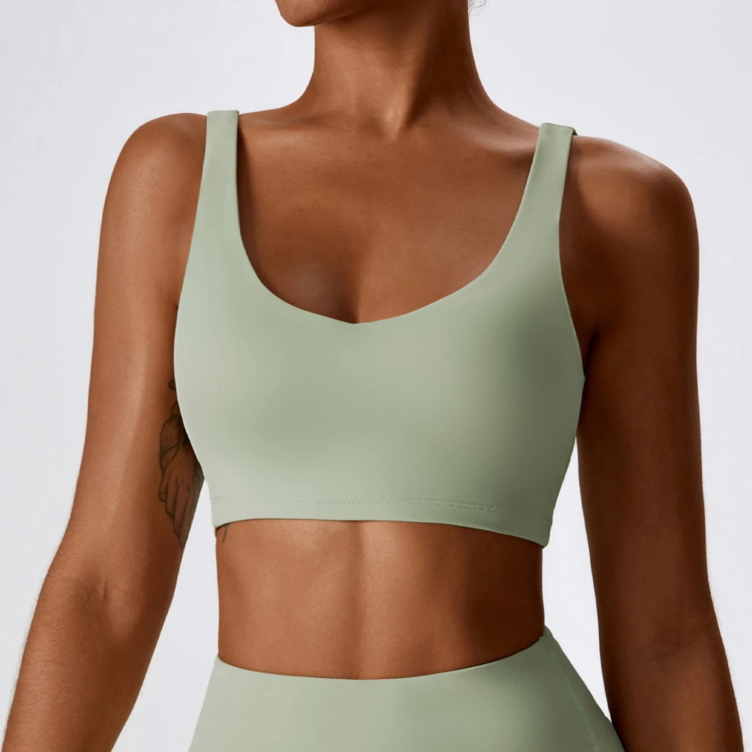 Roupa Interior Esportiva Respirável para Mulheres, Alto Suporte, Impact Fitness Bra, Top Yoga, Roupas de Treino, Espartilho Push Up, Vestuário Acolchoado