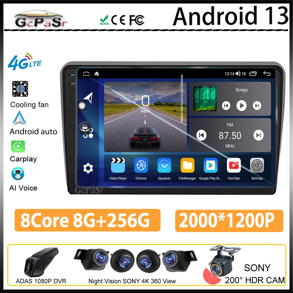 

For Citroen C5 2008 2009 2010 - 2017 Android Auto Carplay Multimedia Car Radio Video Player Navigation NO 2 Din DVD BT Stereo
