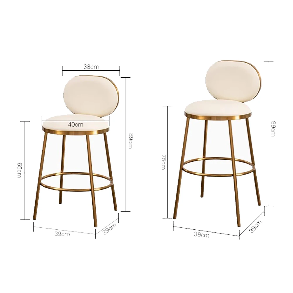 Modern Design Bar Chair Luxury Nordic Trendy Living Room Bar Chair Comfortable Kitchen Taburetes De Bar Modern Furniture