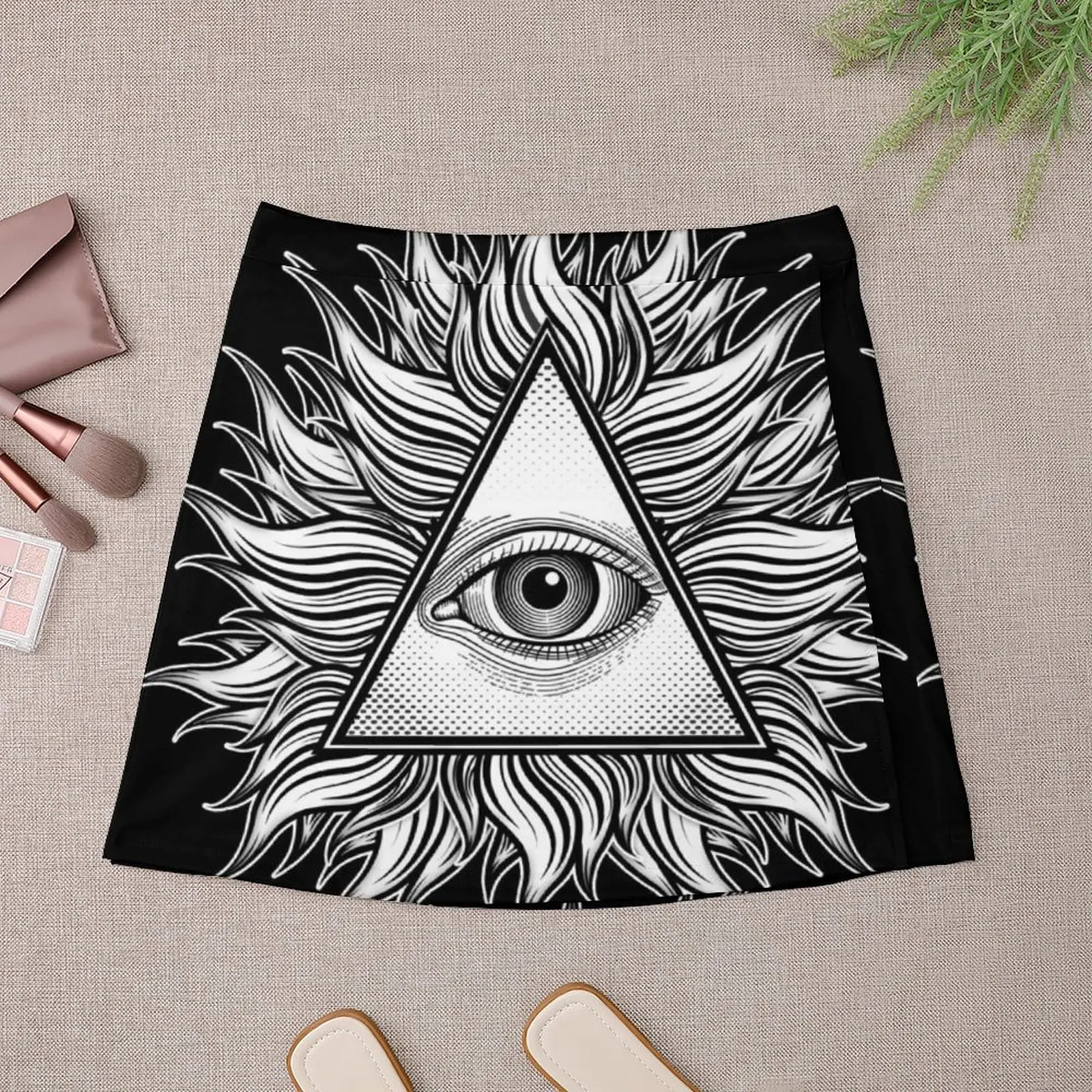 Eye Symbol Mini Skirt Women clothing Women's summer skirt Summer skirt Dresses