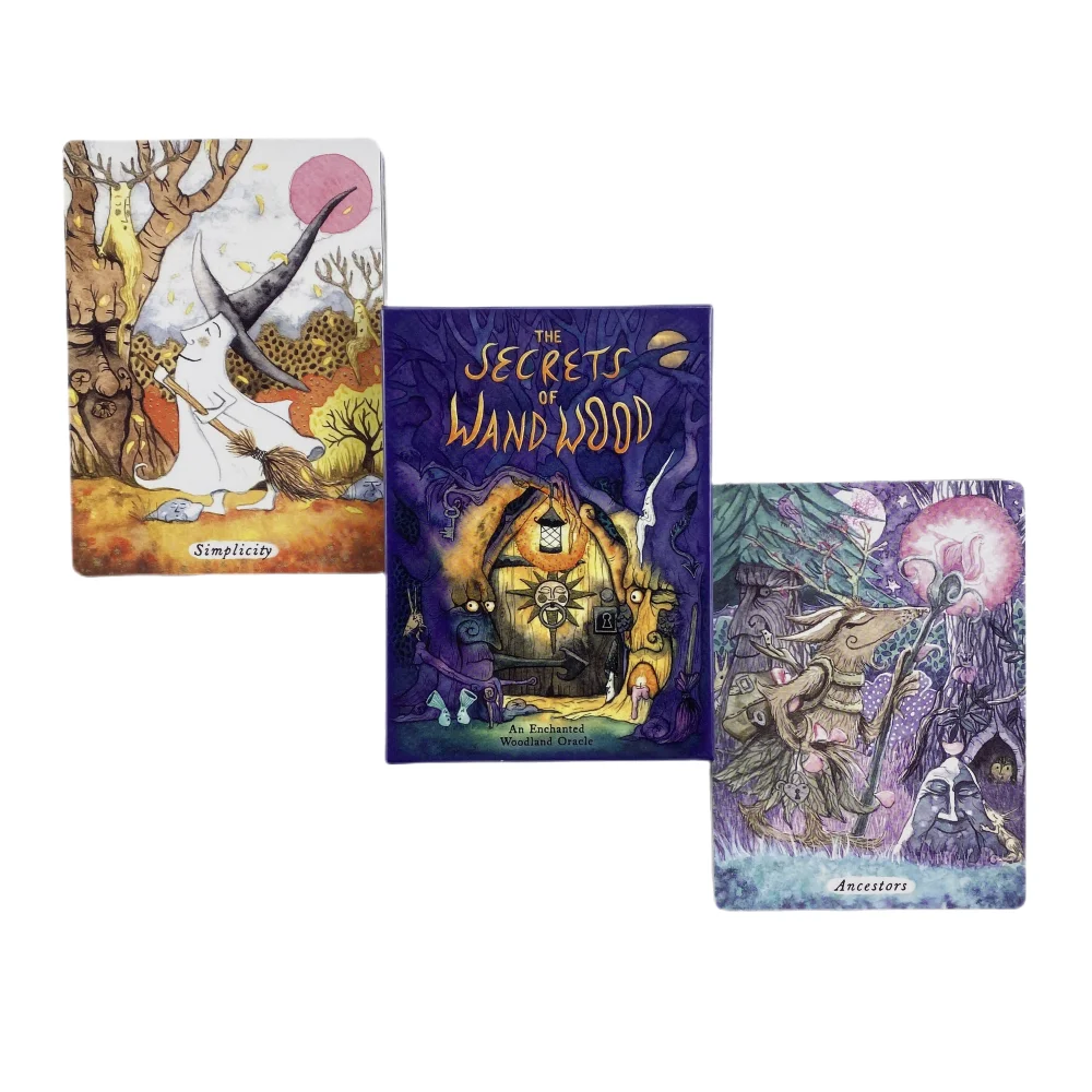 The Secrets Of Wand Wood Oracle Cards A 44 Tarot English Visions Divination Edition Deck Borad Playing Games