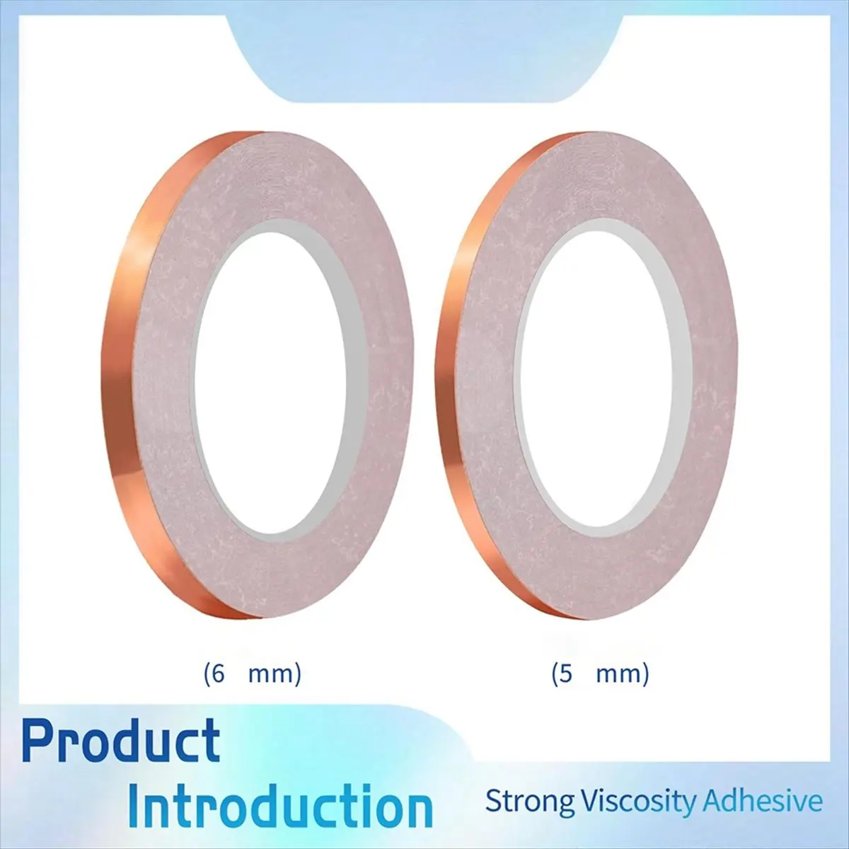 BHBL 6mm Backed Copper Foil Tape for Stained Glass (2Roll)