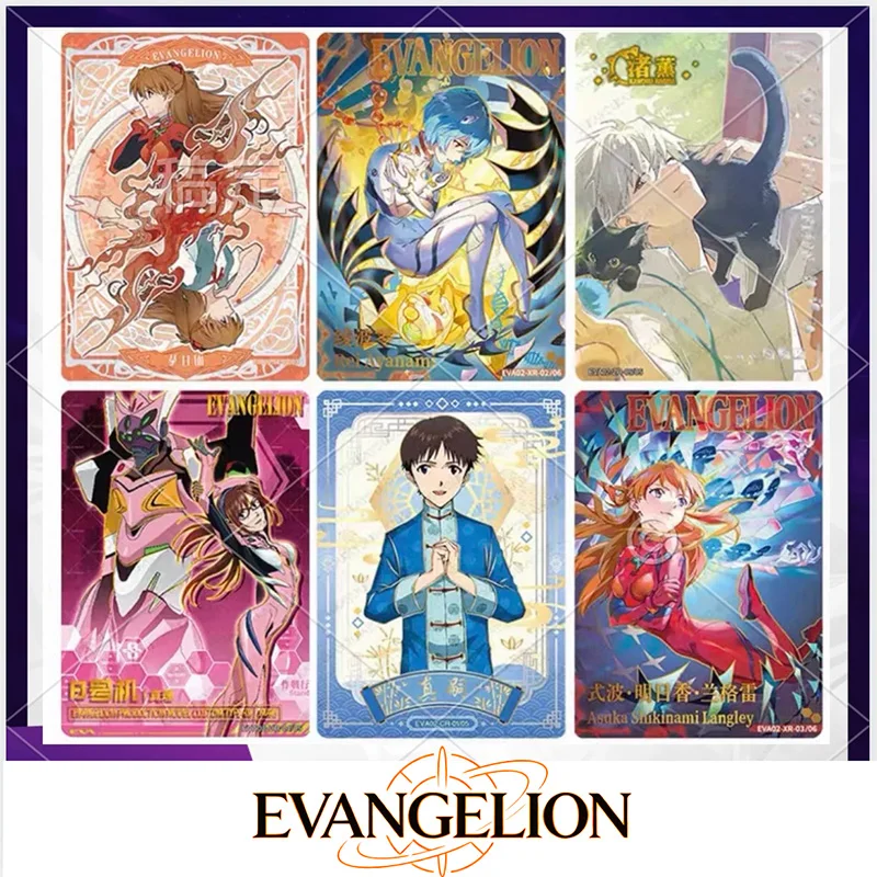 KAYOU Neon Genesis Evangelion EVA Classic Rebirth Breakthrough 2 Complete Set Ayanami Rei XR Asuka CR Collectible Trading Cards