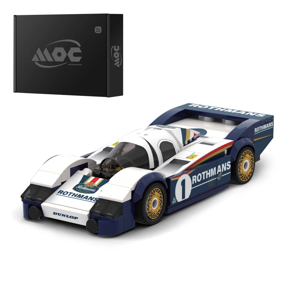 232 STKS MOC 956 1982 Le Mans Racing Serie Bouwstenen Stad Sport Racewagen Assemblage Creatieve kinderen Speelgoed jongen Gift Set