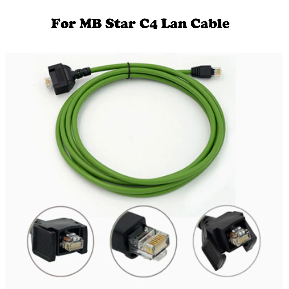 High Quality OBD2 Ethernet Network Cable For Benz Auto Diagnostic Scanner, Fits For C4 C5 Car Vehicle Diagnosis Interface
