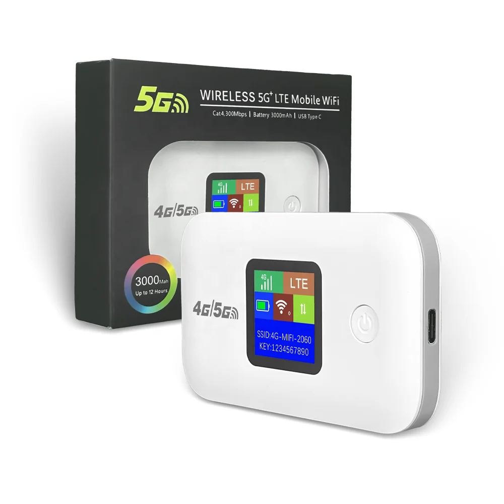 Direct Sales Mifis LCD A8 Type-C 4g Router with Sim Card Pocket Router 3000mAh With Firewall 4g Router Pocket Wifi