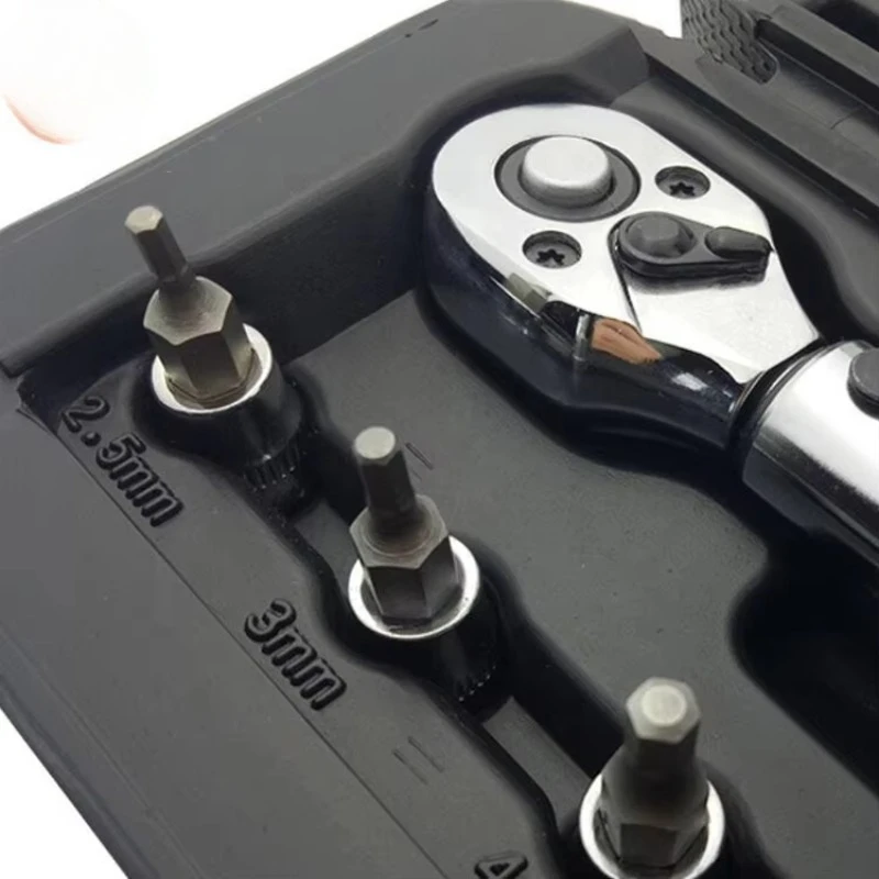 1/4 CR-V دراجة مفتاح العزم مجموعة نافذة عرض نظام القياس متري مادة الكربون الصلب لتقوم بها بنفسك OEM التخصيص