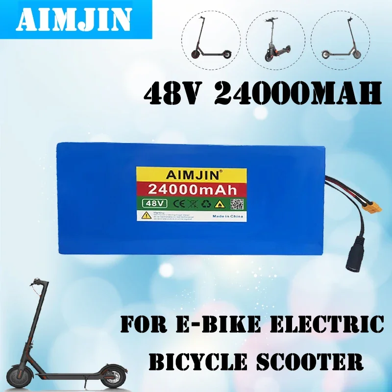 48V 24000mAh 13S6P Li-ion Battery Pack 2000W Citycoco Motorized Scooter Battery Built In 50A BMS+54.6V Charger