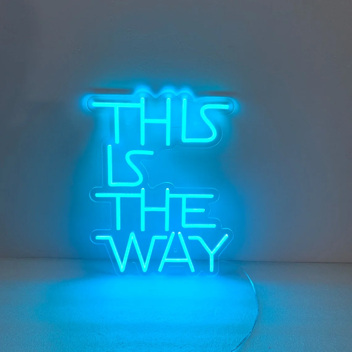 

This Is The Way Neon Sign Game Room Man Cave LED Neon Sign Wall Decor Art Neon Gifts