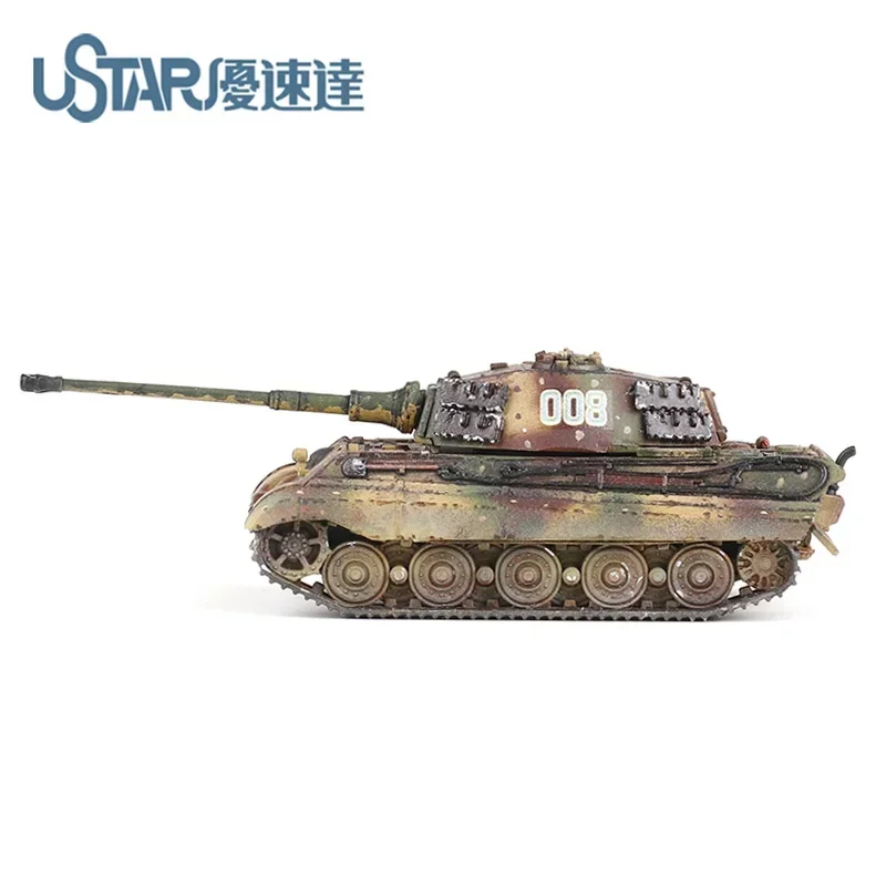 

Ustar UA60011 Assembly Tank Model 1/144 Scale Tiger King Series Henschel Tiger King Static Model for Military Model Hobby DIY