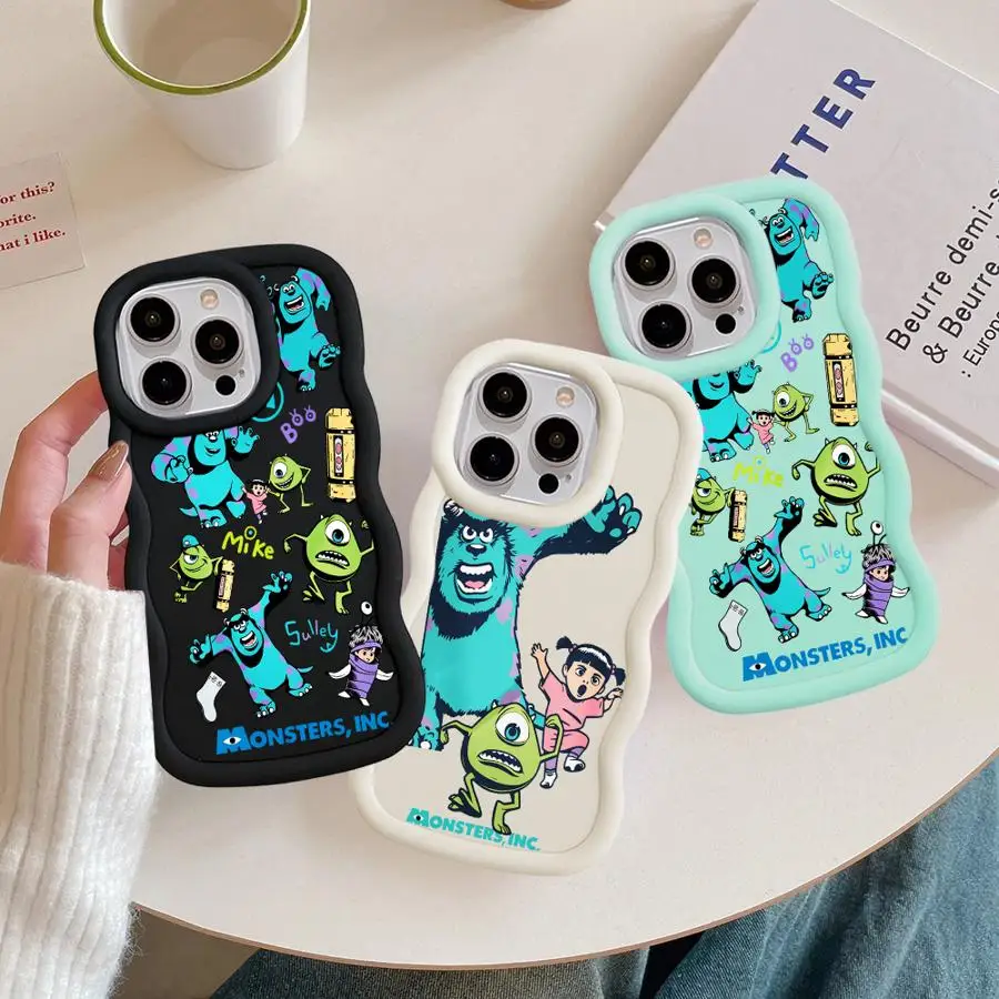 Cartoon SulleyS MikeS Phone Case for Samsung S26 S25 S24 S23 S22 S21 S20 FE Plus Ultra 4G 5G Soft Silicone Back Cover