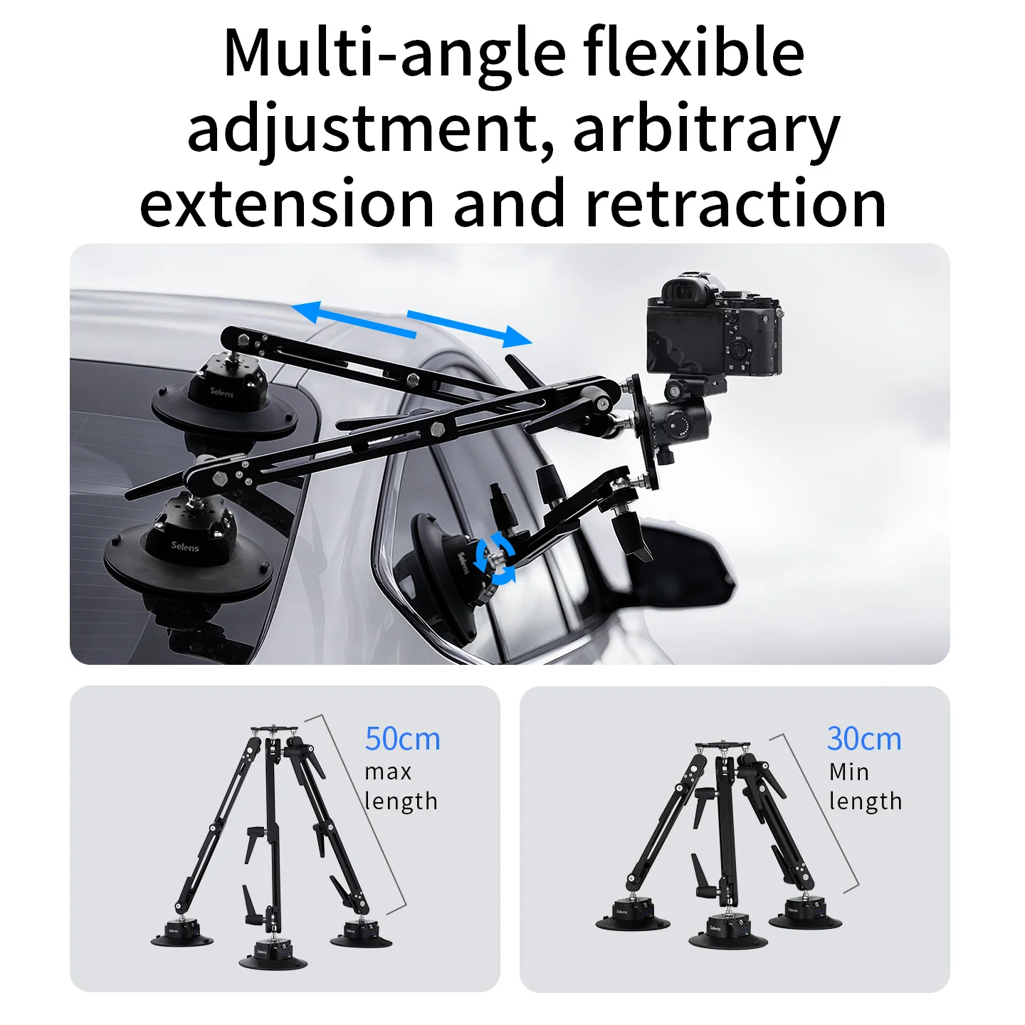 Selens Shock Absorber Vibration Isolator For Car Suction Cup Mount For Gimbal Stabilizer & RONIN,RONIN M,RONIN MX,RONIN S