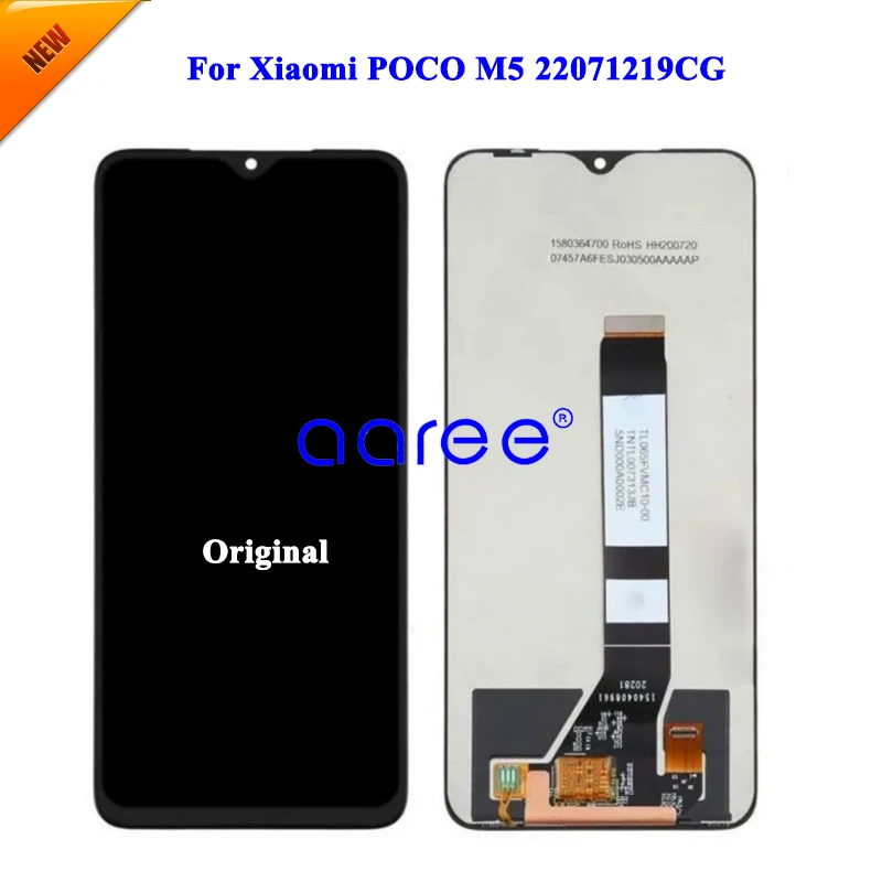 LCD Display Original For Xiaomi POCO M5  LCD For Xiaomi M5 22071219CG LCD Display LCD Screen Touch Digitizer Assembly