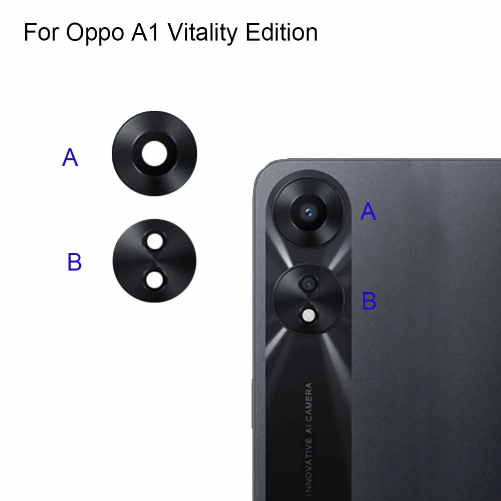 For Oppo A1 Vitality Edition Replacement Back Rear Camera Lens Glass test good For Oppo A 1 Vitality Edition Glass lens Parts