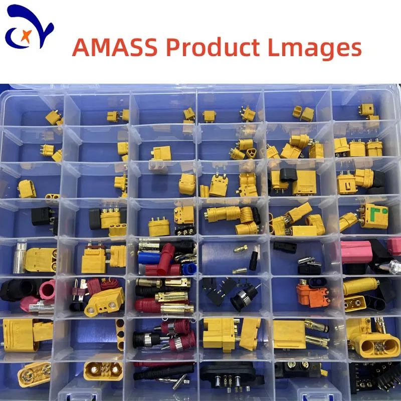 1 Paar Amass XT60 XT60H XT60U XT60PB XT60PM XT60PW vergoldete Bananenkopf-Anschlussstecker – Detail 2