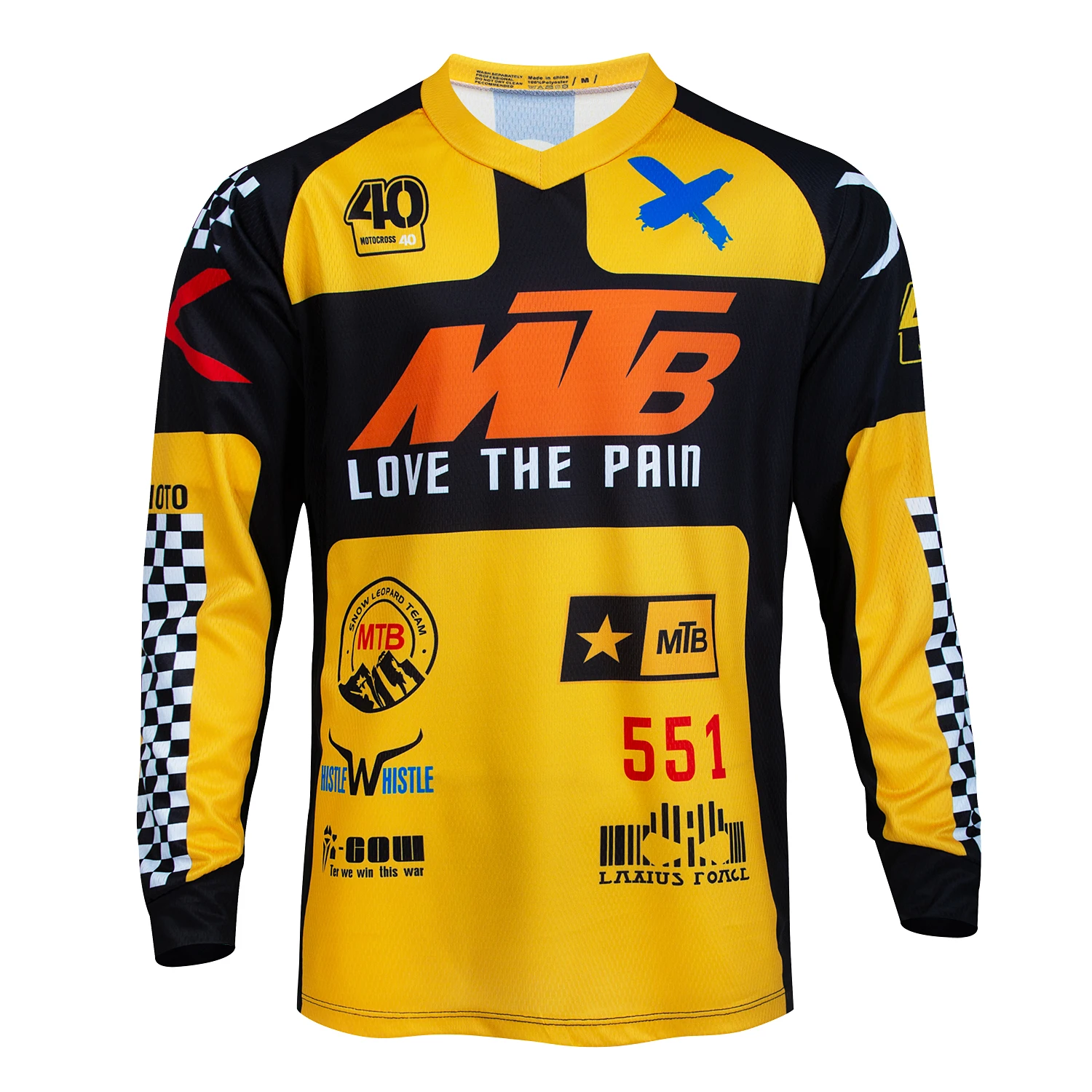 2024 Downhill Trikot MTB Offroad Motorrad Motocross Rennen schnell trocknen Rad Trikot lange Sport T-Shirt Fabrik Großhandel