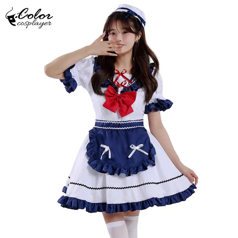 

Color Cosplayer Anime Lolita Dress Sailor Cosplay Costume Halloween Women Dress Asl Comic Con Uniform Stage Performance Wear