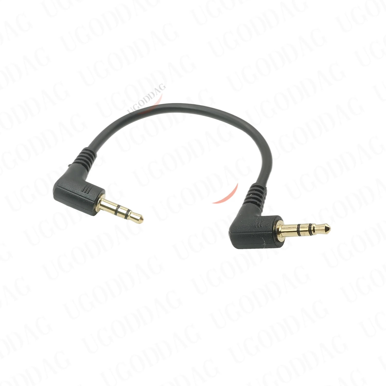 30cm 90 Degree Right Angle 3 pole 3.5mm Aux Audio Flat Cable Cord Male to Male Aux Pair Recording Line for phone car aux Speaker