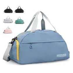 Sac à dos de sport extérieur étanche pour femme, compartiment à chaussures indépendant, compartiments de séparation, support sec, yoga, salle de sport