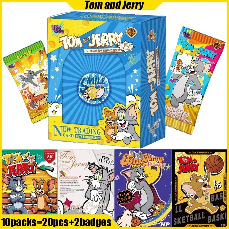 KES Vol.3 Tom and Jerry Cards Anime Collection Cards Mistery Box Board Games Toys Halloween Birthday Gifts for Boys and Girls