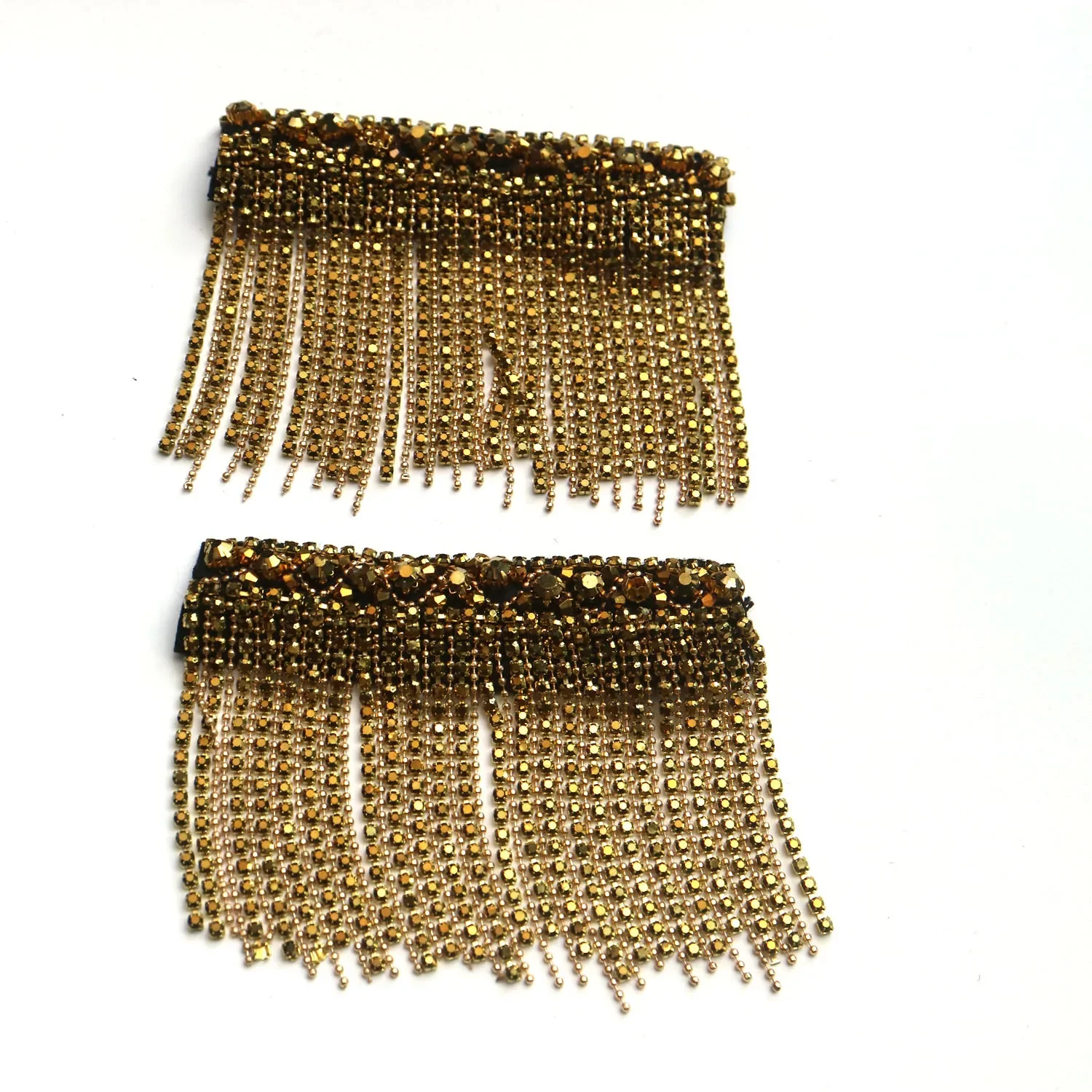 Épaulettes à pampilles dorées pour vêtements nightblub, punk rétro, badge de mode bricolage, patchs initiés, appliques, 2 pièces