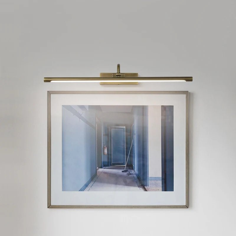 

All copper light luxury living room wall corridor decorative light designer retro word long