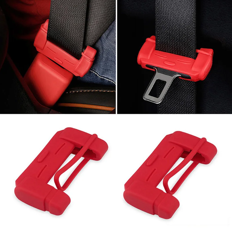 Car Safety Belt Buckle Covers Padding Pad Buckle Protector Anti Scratch for Hyundai ix35 iX45 iX25 i20 i30 Sonata,Verna,Solaris image 3