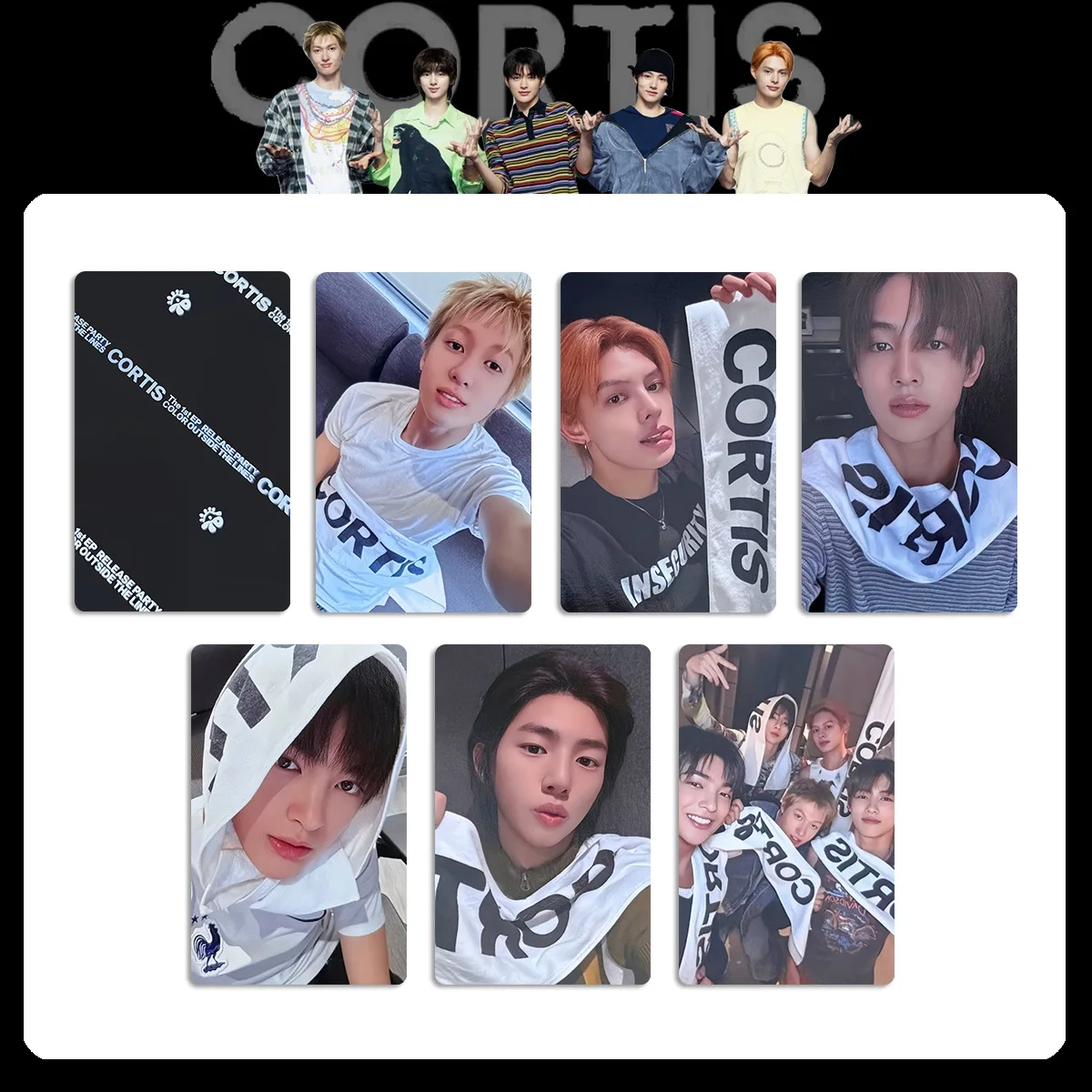 5 pçs/set Kpop CORTIS Photocards Álbum PhotoCards BOARDCAS Lucky Draw Cartões UNIVERSAL WVS Store Benefit Cartões Coleção de Fãs