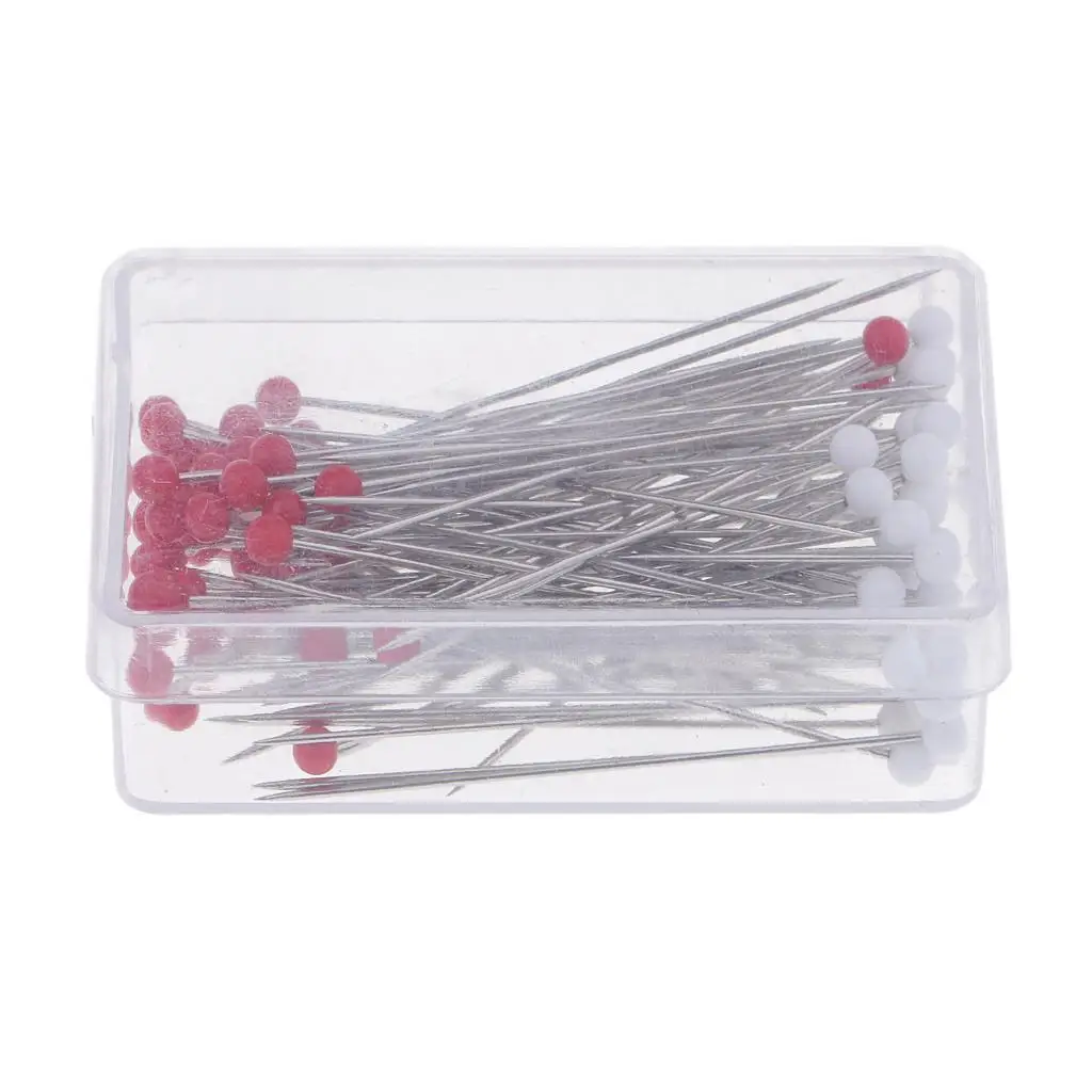 Glass Ball Head Quilting Pins Steel Sewing Set for Patchwork Dressmaking Embroidery and Party Decor