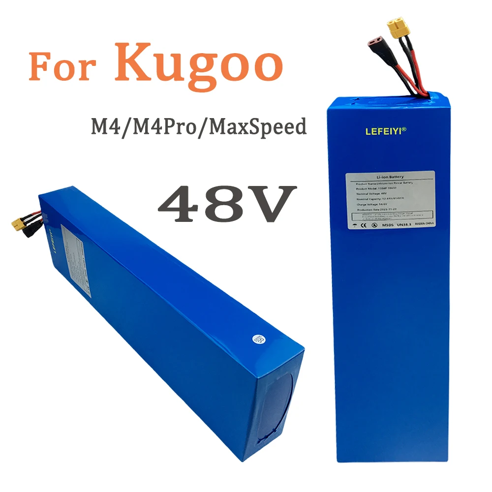 Блок литий-ионных батарей BMS для электроскутера Kugoo M4 48В 12.8Ah 13S4P 18650