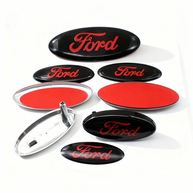 

Car Front Hood Emblem Trunk Badge Stickers Accessories For Ford Focus Mustang Fiesta Puma Ranger Kuga MK7 MAX F150 Mondeo Escape