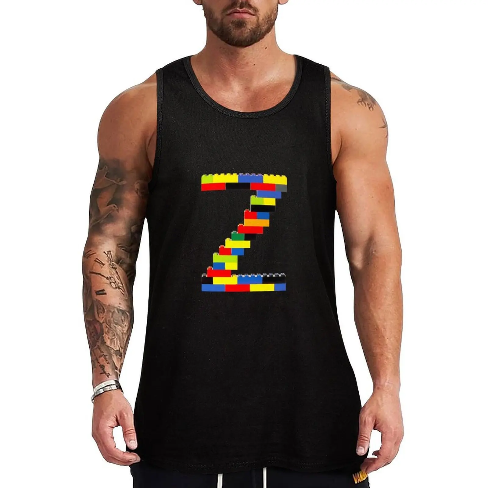 Z Tank Top Pattern Print Tank Top Casual Graphic Sleeveless Top