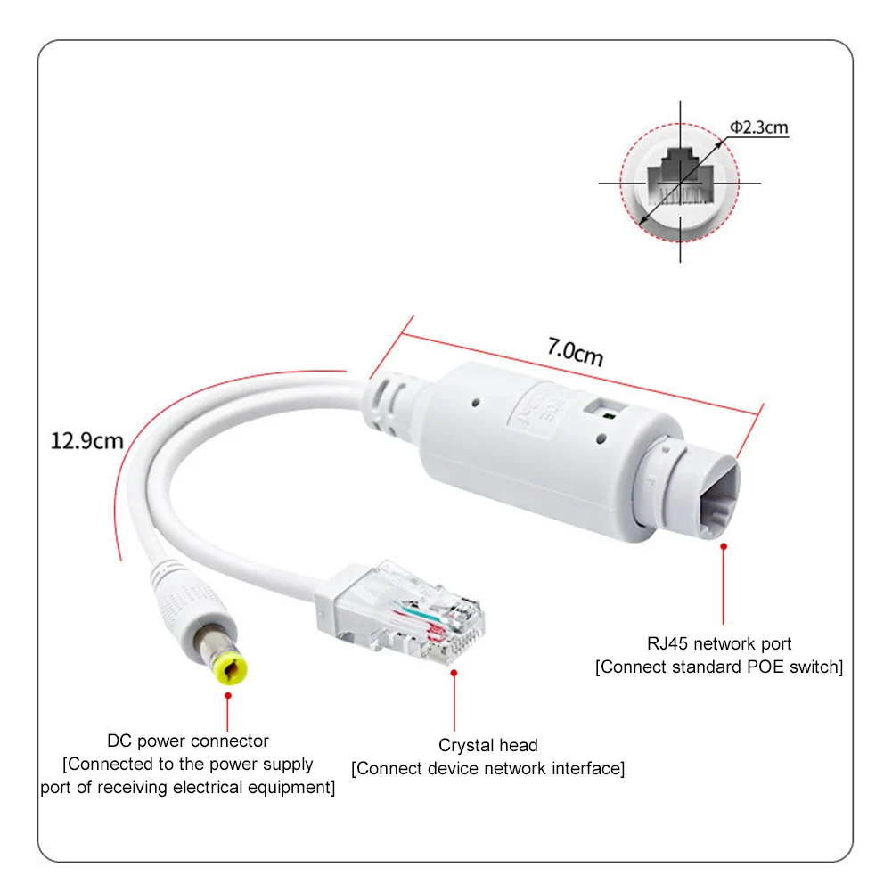 48V To 12V POE Splitter กันน้ําโมดูลหัวฉีด Extender IEEE802.3af/at Compliant สําหรับกล้อง IP AP Voip โทรศัพท์และอื่นๆ